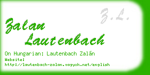 zalan lautenbach business card